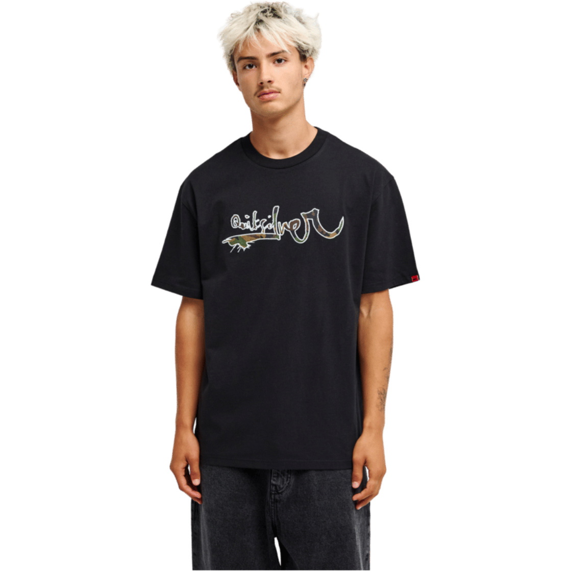 2026 Quiksilver Mens YG Vortex T-Shirt EQYZT08384 - Black